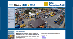 Desktop Screenshot of kraus-baumaschinen.de